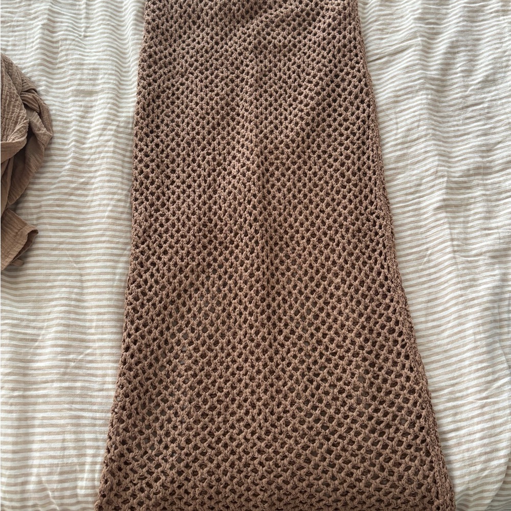 Monday Swimwear CAPE MAY SKIRT - HUSK CROCHET